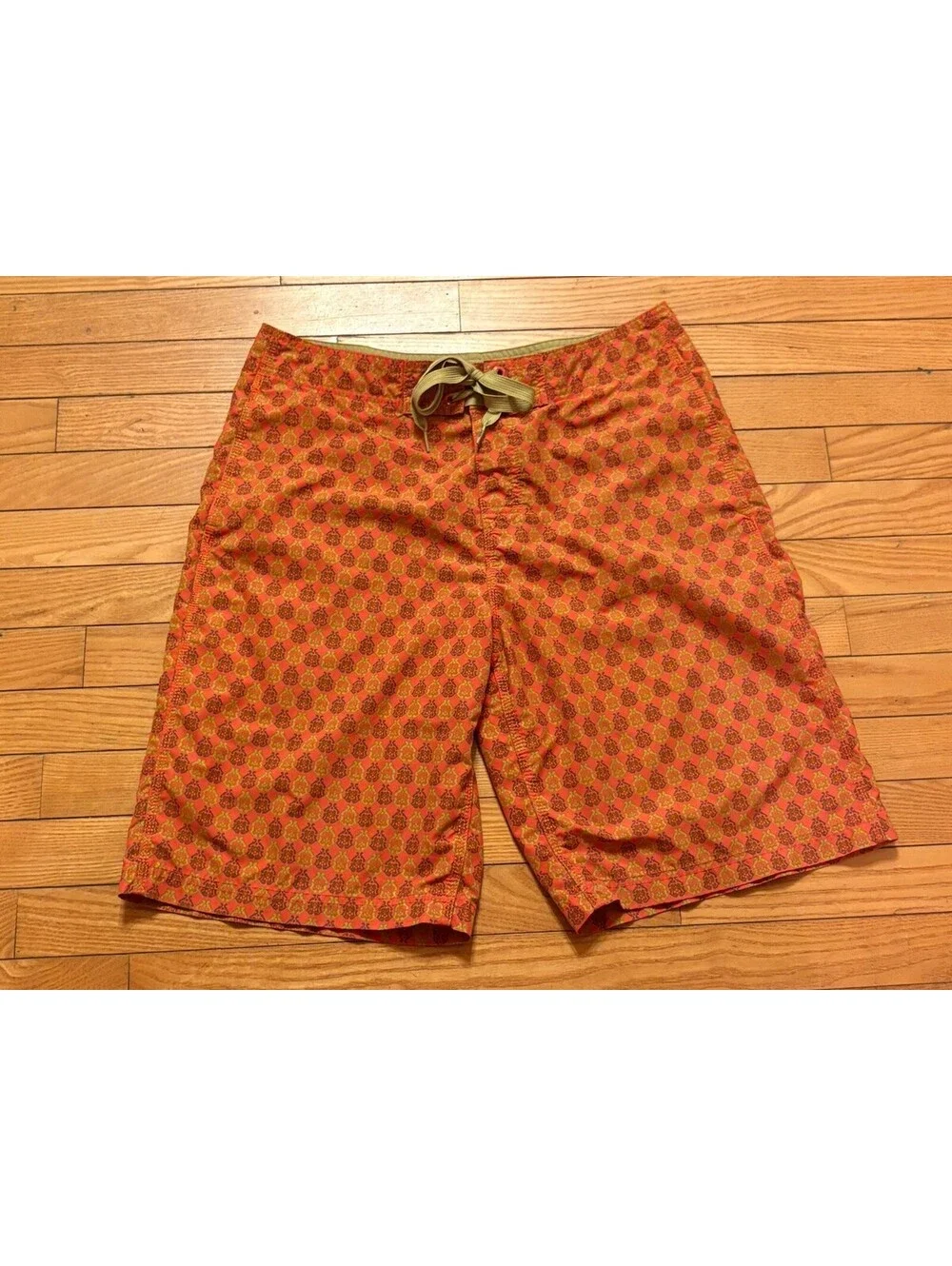 Reyn Spooner Board Shorts Swim Trunks Men’s Size 32 Orange/Gold